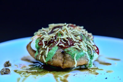 Close-up of ice cream in plate