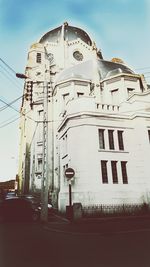 Low angle view of building against sky