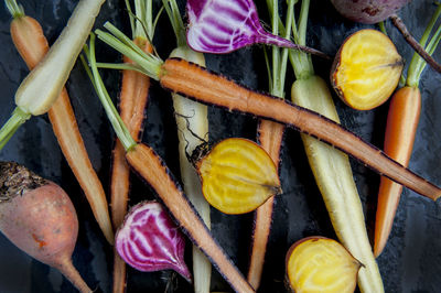 High angle view of fruits