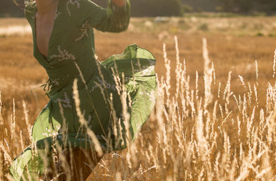 Man standing in field