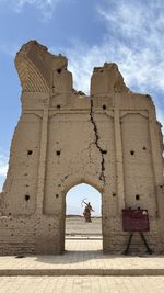 Low angle view of historical building