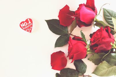 Close-up of red roses