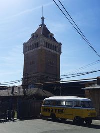 Low angle view of built structure against sky