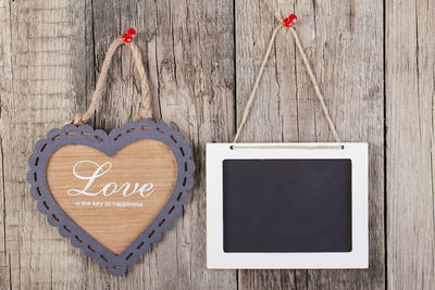 Directly above shot of heart shape on table