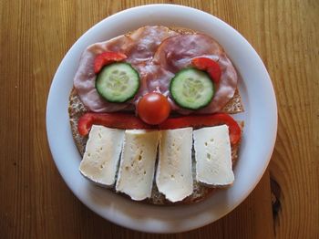 Close-up of served food