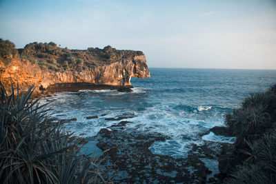 Scenic view of sea against sky