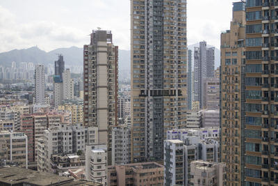 Modern buildings in city, hong kong
