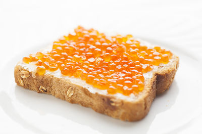 High angle view of dessert in plate