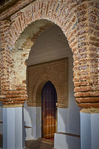 Entrance of historic building