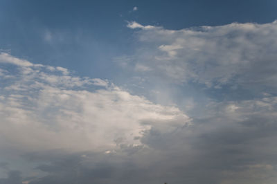 Low angle view of clouds in sky