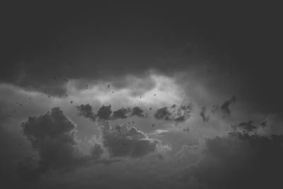 Low angle view of clouds in sky