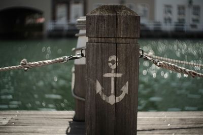 Close-up of wooden plank