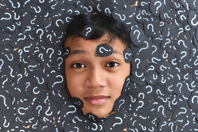 Close-up portrait of boy