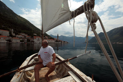 Boat in sea