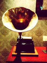 Close-up of drink against black background