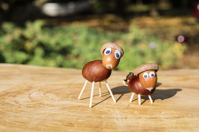 Close-up of stuffed toy on table