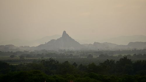 Scenic view of mountain against sky