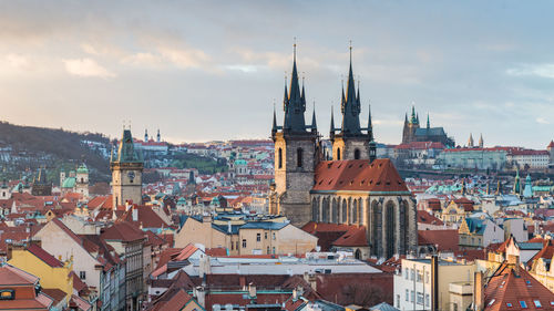 Charles bridge on vltava river in prague, czech republic