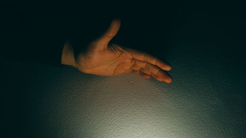 Close-up of human hand