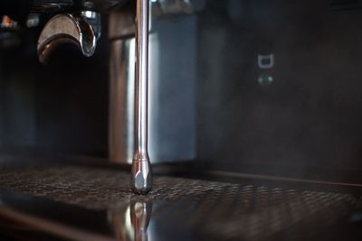 Close-up of coffee machine