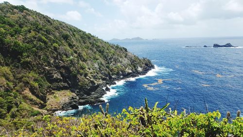 Scenic view of sea against sky