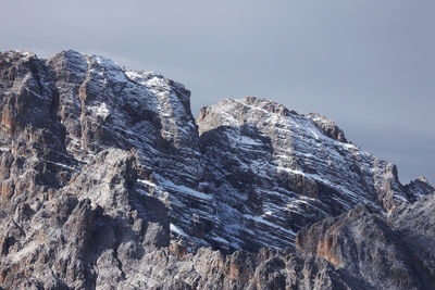 Rock formations against sky