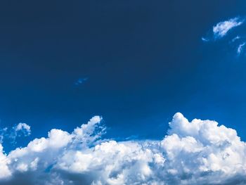 Low angle view of clouds in sky