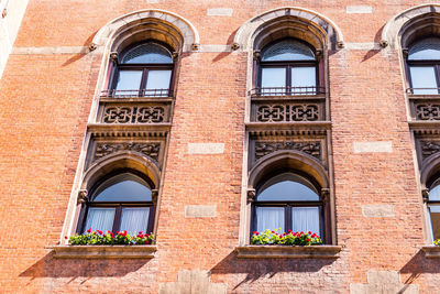 Low angle view of historical building