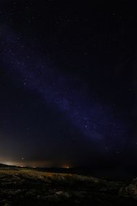 Low angle view of stars in sky at night