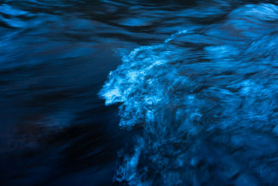 Full frame shot of water flowing in sea