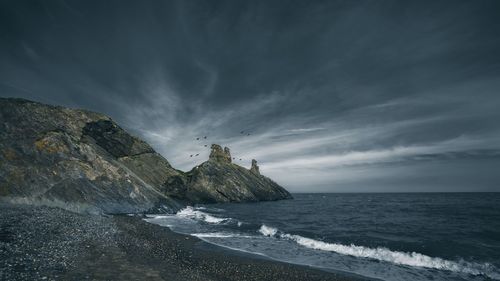 Scenic view of sea against sky