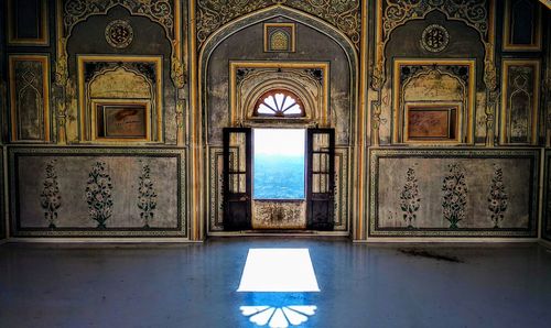 Open door of window