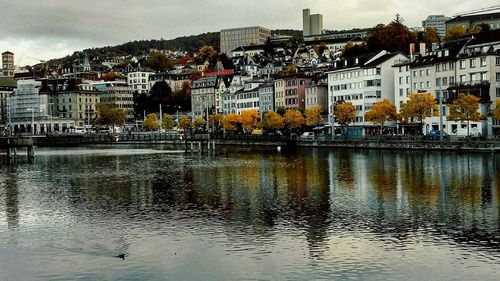 View of buildings at waterfront