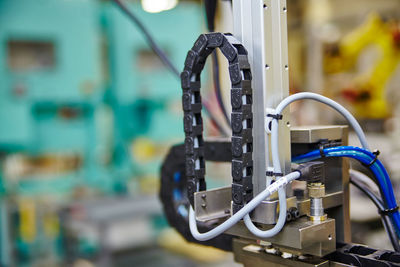 Close-up of machine part