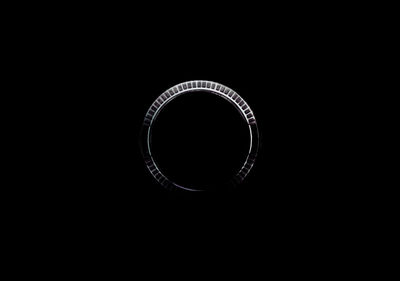 Close up of electric light over black background