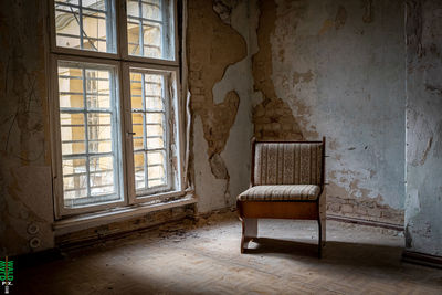 Interior of abandoned house