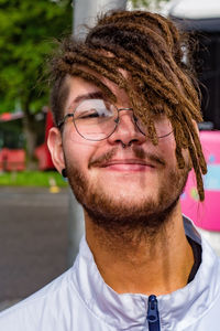 Portrait of smiling young man