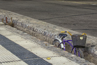 Bicycle on cobblestone