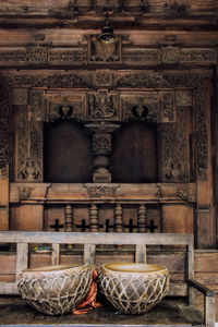 View of buddha statue in temple