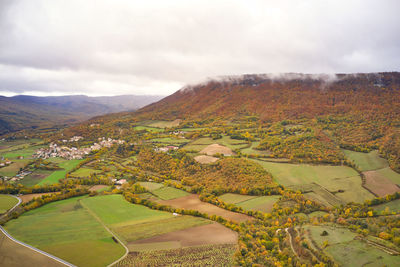 Panoramic view of the balcony of pilatos in the middle of autumn