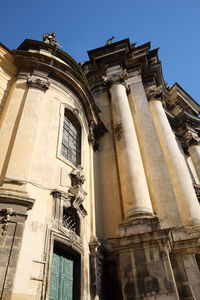 Low angle view of historical building against sky