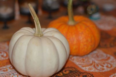 Close-up of pumpkins