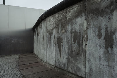 View of old building wall