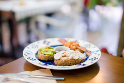 Close-up of food in plate