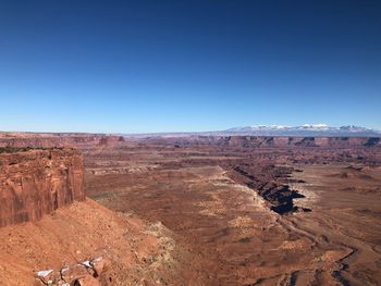 Scenic view of landscape against clear sky