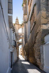 Alley amidst buildings in city