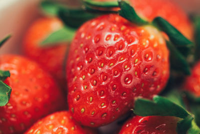 Close-up of strawberries