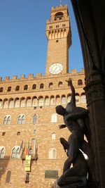 Low angle view of statue