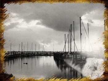 Boats in harbor