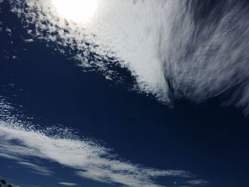 Low angle view of idyllic shot of sky